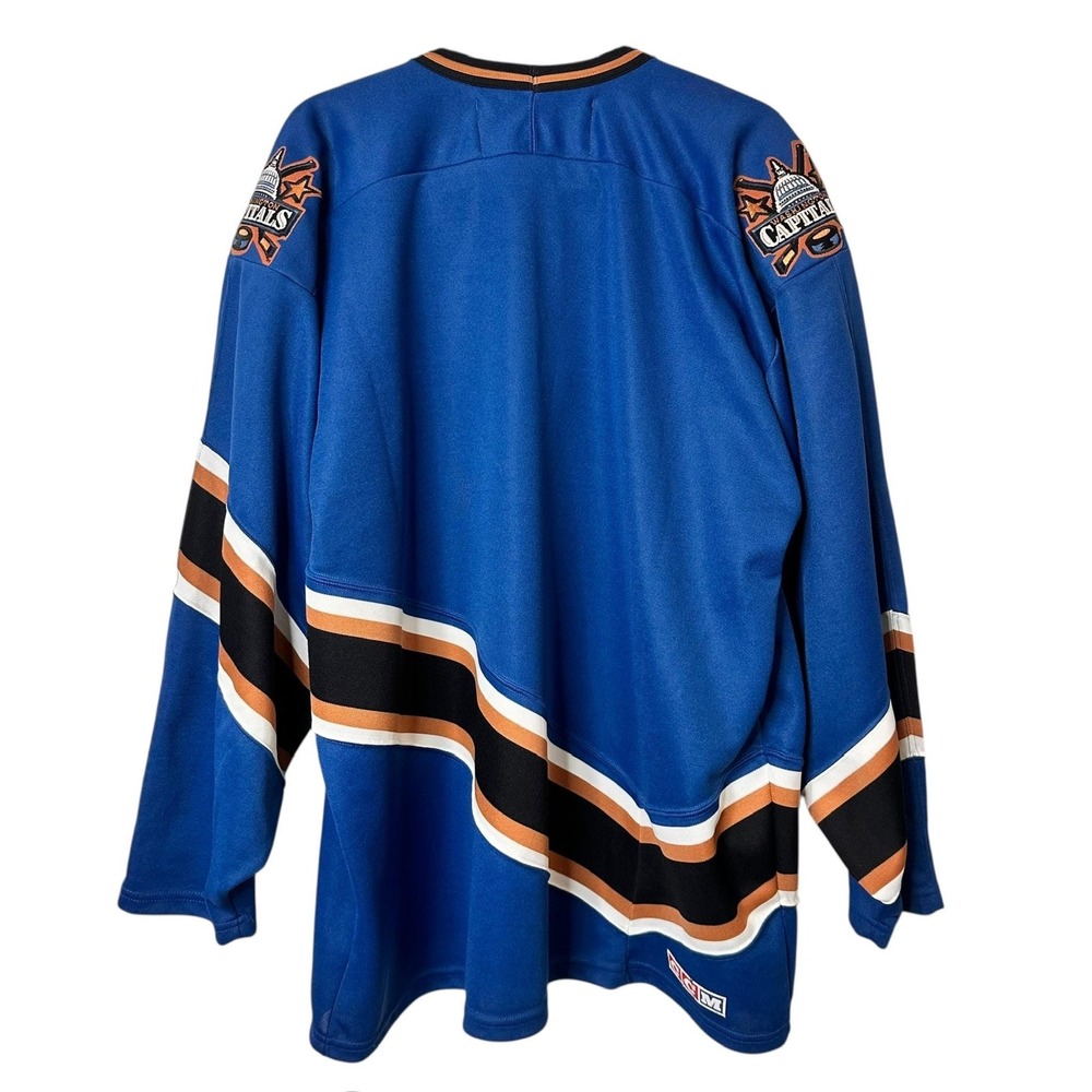 Vintage Washington Capital Screaming Eagles NHL HOCKEY 90s Jersey XL CCM - Picture 3 of 5